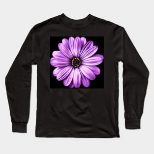 Purple Flower | Floral Art Long Sleeve T-Shirt